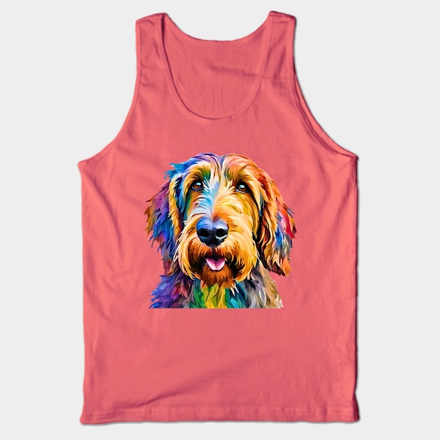 Pop-Art Otterhound Impressionism Tank Top by Doodle and Things